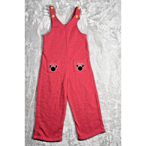 Disney Minnie Mouse Jumpsuit Toddler 5T Chrysanthemum Classic Cotton Blend Comfy - Picture 6 of 8